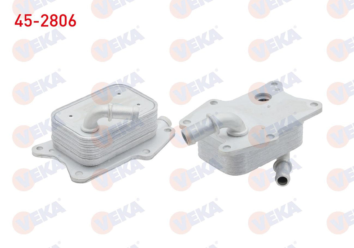 Veka 45-2806 Oil Cooler Single with Gasket Mercedes (X204) 2013-2015 / (W204) 2008-2014 / (W205) 2014-/ (W212) 2 — Oil System