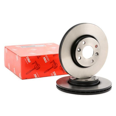 TRW DF6186 Front Brake Disc Set Logan MCV 2013- Kangoo II 08- Sandero Dokker — Brake Rotors & Drums
