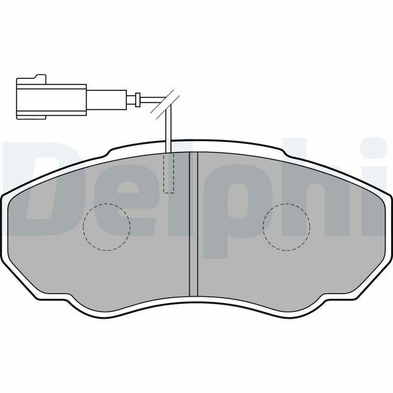 Delphi LP1750 Brake Pad Set for Ducato Minibuses and Vans — Brake Pads