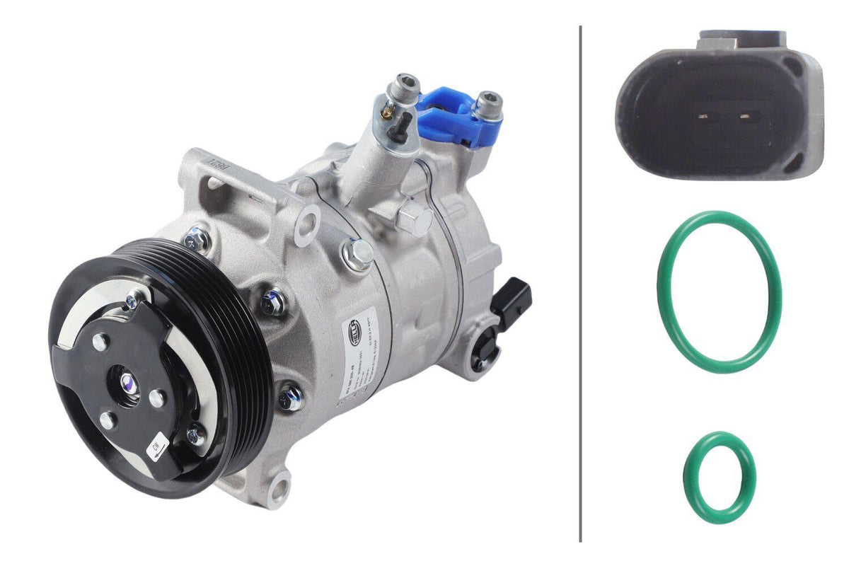 Hella 8FK366200-491 A/C Compressor VW Golfvıı,Cadyy A3 Passat
