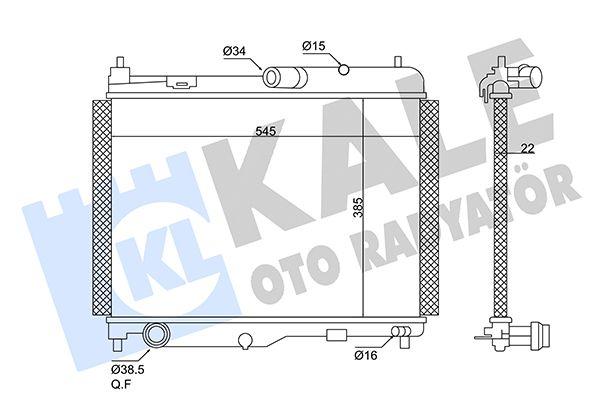 Kale 362610 Su Radiator Ford Fiesta VII/Ecosport 1.0 Ecoboost 13+ — Radiators & Fans