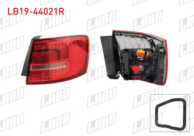 LABO LB19-44021R Tail Lamp Right Outer Volkswagen Jetta IV (162, 163 and 2 more models — Tail, Signal & Reflectors