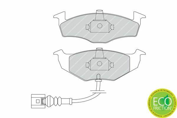 FERODO FDB1634 Front Brake Pad - Compatible with Polo, Ibiza, and Cordoba — Brake Pads