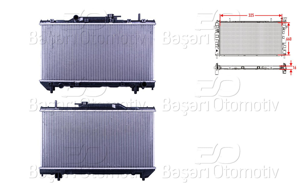 Wisco 3113191-00 Water Radiator Brazing Mt 325X648x16 Toyota Carina E St191 92-98 — Radiators & Fans