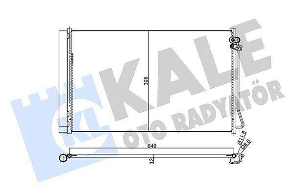 Kale 357970 A/C Condenser (Kondenser) Mercedes W447/W907/W910 14>, 111-114-116-119 CDI — Condensers & Evaporators