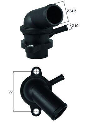 Mahle TI24087D Thermostat Chevrolet Aveo/Kalos/Lacetti 1.4-1.6 16V 87°C 03-14 — Water Pump & Thermostat