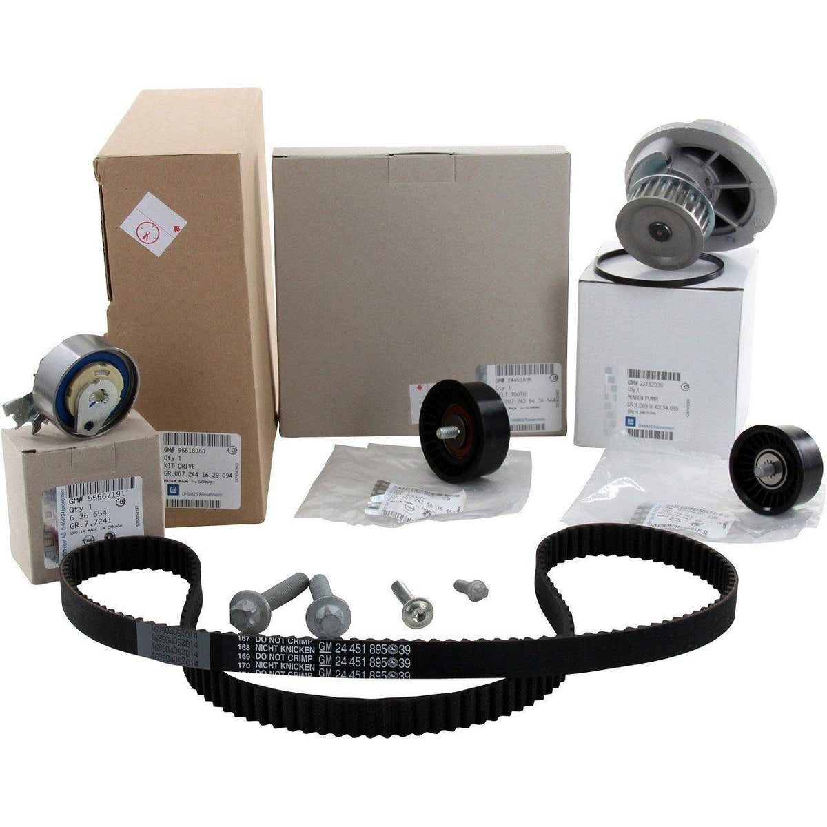 General Motors Opel Astra G Timing Belt & Water Pump Set - Original Parts for X14XE X16XEL Z14XE Z1 — Water Pump & Thermostat