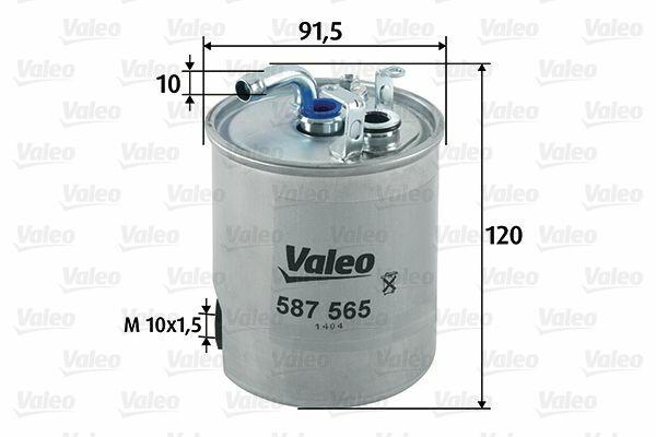VALEO 587565 Fuel Filter (Diesel) for Mercedes Sprinter 3-T 316 CDI — Fuel Delivery