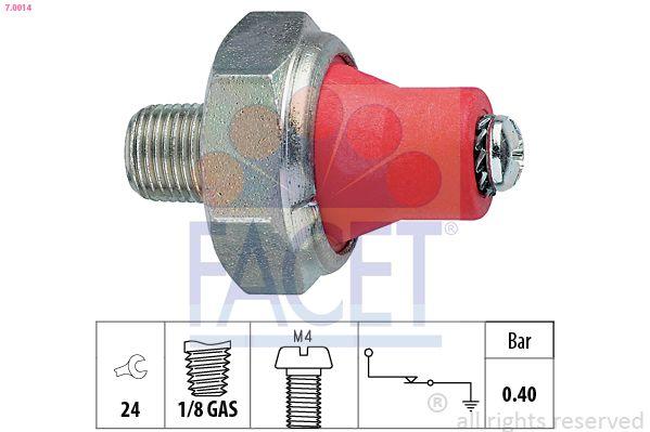 Facet 7.0014 Oil Pressure Switch Corolla 1993-2007 Auris 2007-2012 Yaris Yarıs 1999-2005 Avensis Rav4 200 — Switches & Relays