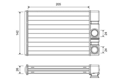 Valeo 811513 Heater Core Insignia 2.0 CDTi 08- Cruze 06- Meriva B — Heater & Blower