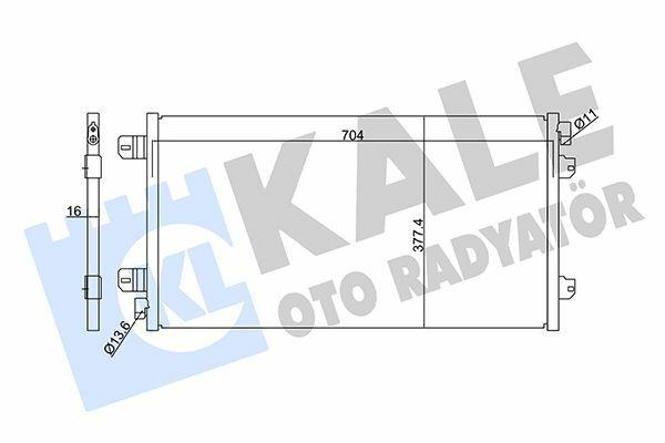 KALE 342910 AC Radiator (Condenser) - Durable Aluminum — Radiators & Fans