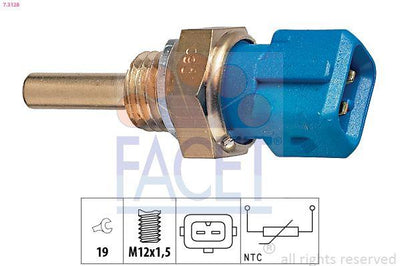 Facet 73128 Coolant Temperature Sender Blue Peugeot 106/206/306 Opel Vectra A/B Corsa B