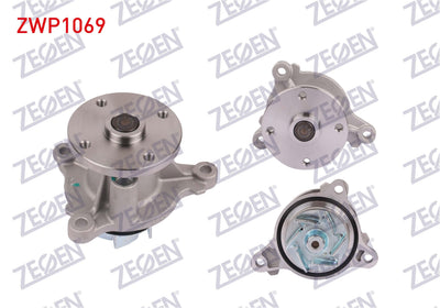 Zegen ZWP1069 Water Pump Hyundai Accent Blue 1.4 Cvvt 2012-/ i20 1.2 2008-2015 / i10 1.2 2013-/ Kia Rio III 1.25 Cvvt 2011-2014 / Picanto 1.25 2011-/ Bayon 1.4 2021-/ Ceed 1.4 MPI 2015-/ Ston
