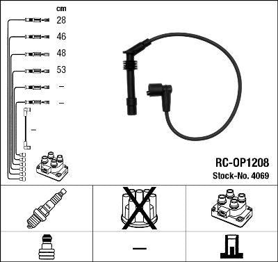 NGK 4069 Spark Plug Cable Set Corsa B Astra F-G Vectra A-B Combo 1 Piece — Coils & Plugs