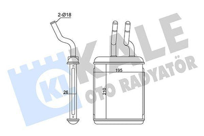 Kale 358560 Heater Core Alfa Romeo 156/GTV/Spider 96-05 — Heater & Blower