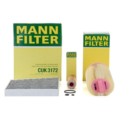 Mann Mercedes W211 Body E200 Kompressor Scheduled Service Filter Set — Maintenance & Service Kits