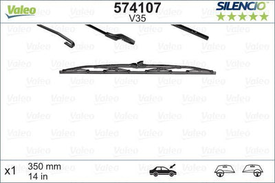Valeo 574107 Wiper Blade 350mm Rear Golf IV Focus — Wipers