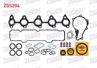 Zegen ZGS204 Motor Set Gasket Full (Skc None) (Skt with Seal) Citroen Nemo-Peugeot Bipper-206 1.4 HDi-Ford — Gaskets & Seals