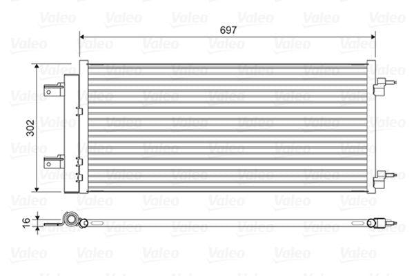 Valeo 822626 A/C Condenser Opel Astra K B14xfl /1.6 CDTi — Condensers & Evaporators