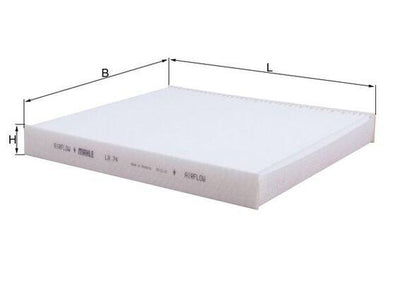 Mahle LA74 Cabin Air Filter Astra G Zafira A Zafira B Bm 98 — Air & Cabin Filters