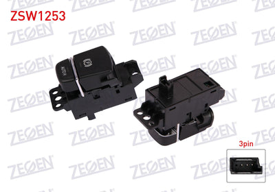 Zegen ZSW1253 El Brake Switch 3 Pin BMW 5 Series (F90) 2016-/ 6 Series (G32) 2017-2020 / X3 (F97) 2017 — Switches & Relays