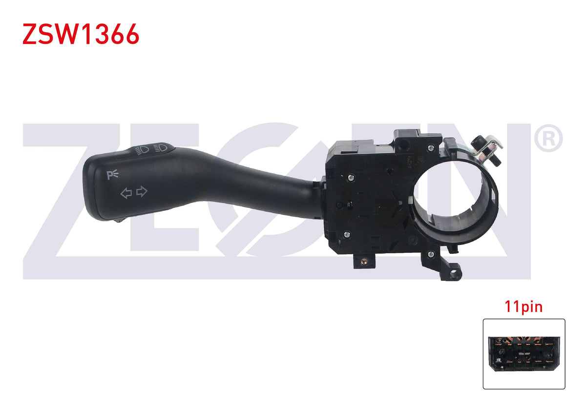 Zegen ZSW1366 Headlight Turn Signal Kumanda Arm 11 Pin Golf IV-Bora-Fabia-Octavia-Superb-Leon-Tol — Tail, Signal & Reflectors