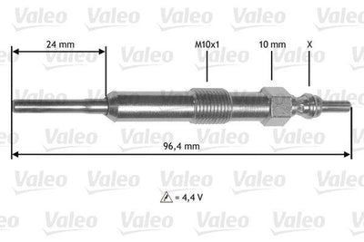 Valeo 345171 Glow Plug Dacia — Coils & Plugs