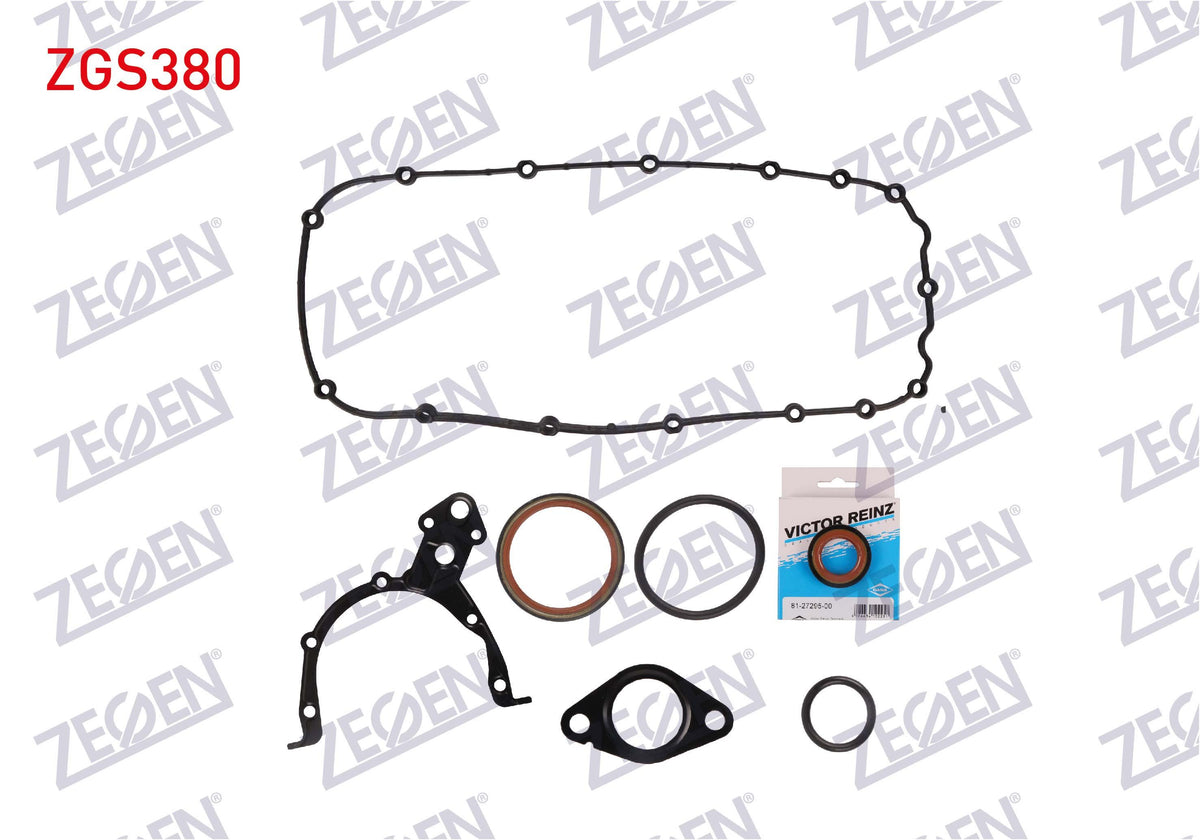 Zegen ZGS380 Lower Set Gasket Opel Astra G-Vectra B 1.6 16V X16xe-X16xel Victor Reinz with Seal — Gaskets & Seals