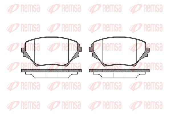 REMSA 0813.00 Brake Pad Rav4 II Xa2 06 00-02 06 — Brake Pads