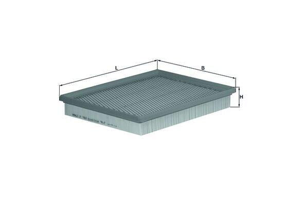 Mahle LX1662 Air Filter Jeep Grand Cherokee 3.0 Crd 06-10 — Air & Cabin Filters