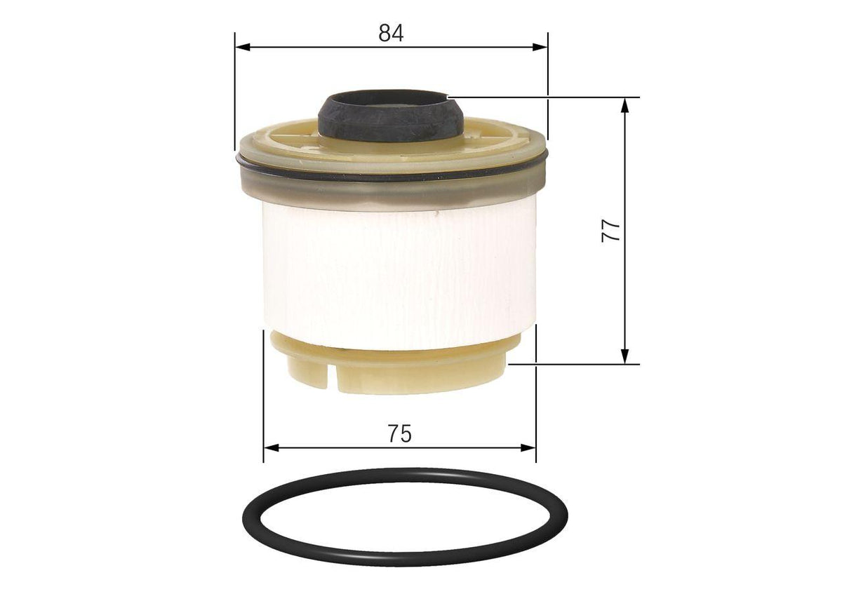 Bosch F026402115 Diesel (Fuel) Filter Toyota Hilux 2.5 D-4D, Isuzu D-Max, Mitsubishi L200, Fiat Fullback 06-