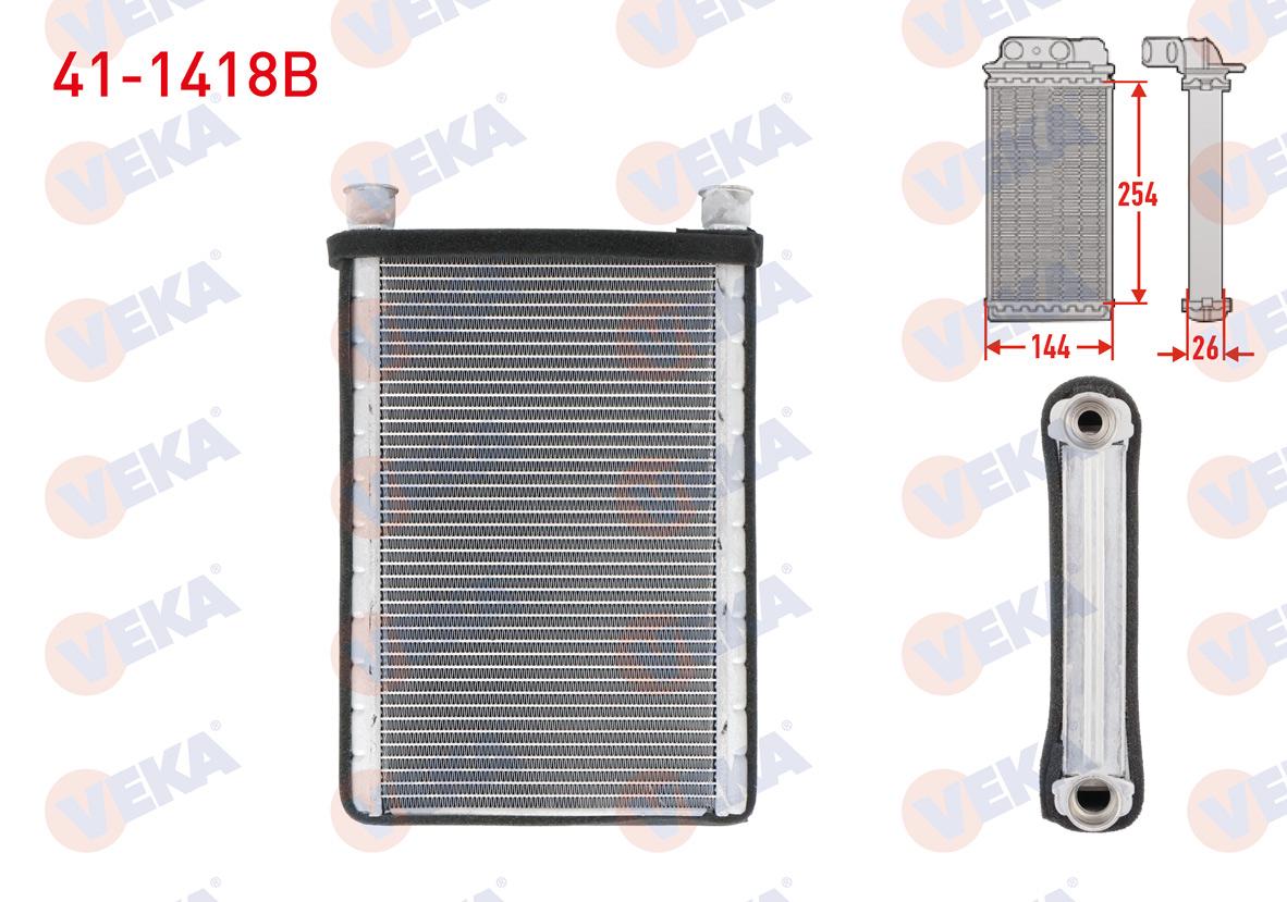 Veka 41-1418B Heater Core Brazing BMW 1 Series (E87) / 3 Series (E90, E92, E93) / X1 (E84) — Heater & Blower