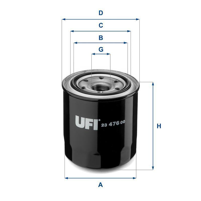 UFI Oil Filter - 23.476.00 for Toyota Vehicles — Oil Filters