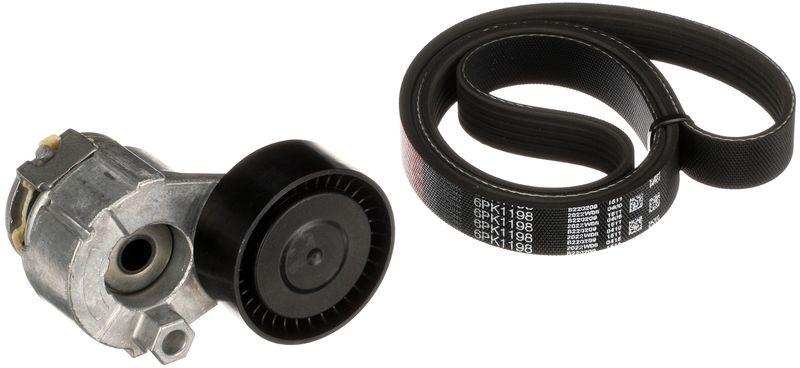 Gates K016PK1198 V-Belt Kit 01-Clo.II.III-Kng-Mgn.II.III-Flu-Qashqai-Log 1.5 dCi 1.4-1.6 16V — Belts