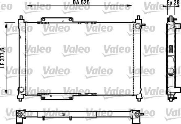 VALEO 731816 Radiator - Aluminum Cooling System for 96-Rr.200 — Radiators & Fans