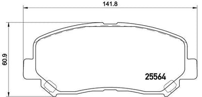 Brembo P49045 Brake Pad Set Mazda CX-5 2012- Front — Brake Pads