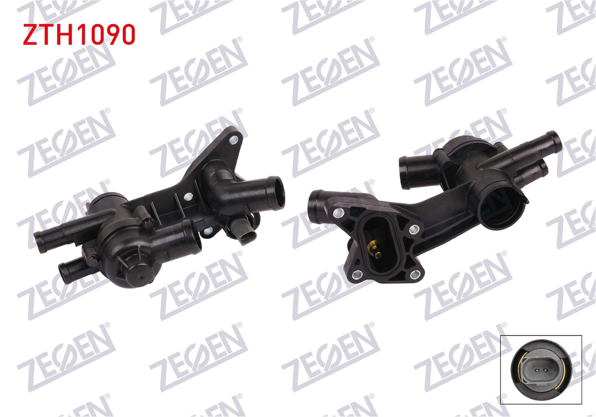 Zegen ZTH1090 Thermostat Complete with Switch 87 C VW Polo 1.2i 2001-2012 / Seat Ibiza IV 1.2i 12V — Water Pump & Thermostat