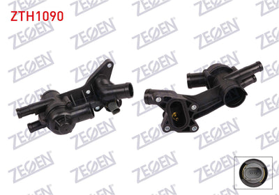 Zegen ZTH1090 Thermostat Complete with Switch 87 C VW Polo 1.2i 2001-2012 / Seat Ibiza IV 1.2i 12V — Water Pump & Thermostat
