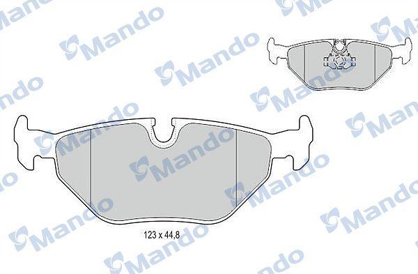 Mando MBF015120 Brake Pad Rear BMW E39 96-03 — Brake Pads