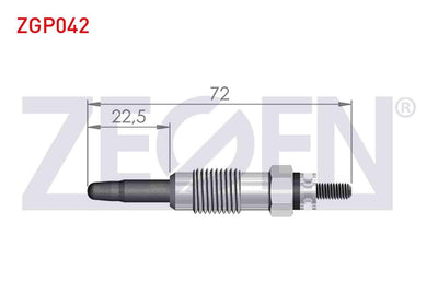 Zegen ZGP042 Glow Plug 11,5V Mercedes 190 (W201) 2.0-2.5D 1982-1993 / E Series (W124) 200-300D 1984-1995 / Vi — Coils & Plugs