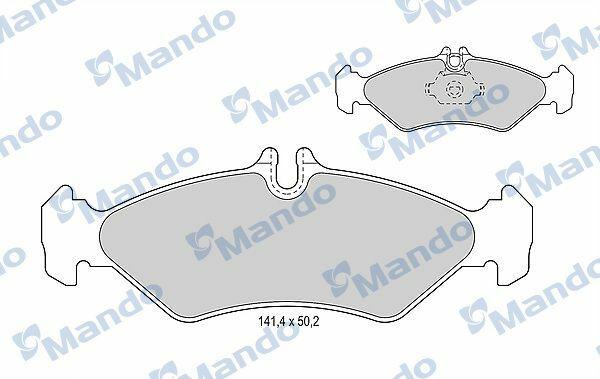 MANDO MBF015657 Brake Pads - Rear Set for LT28 2.5-2.8