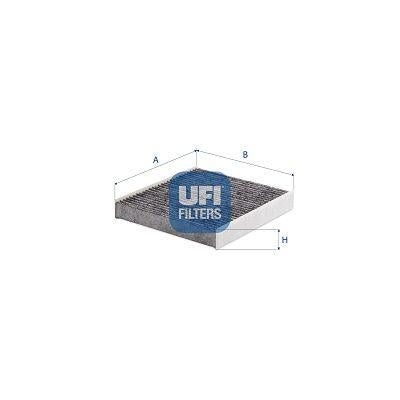 Ufi 54.388.00 Cabin Air Filter with Carbon (Renault Clio IV 1.2 16V 12-/ Dacia Logan II 1.2 Lpg 12-/ Sa — Air & Cabin Filters