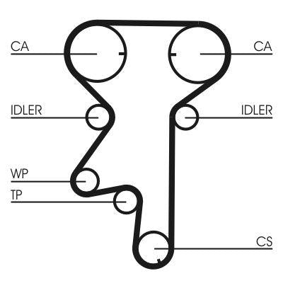 CONTINENTAL CTAM CT975WP2 Timing Belt Kit + Water Pump Astra G Master II Clio II Kangoo I Megane I — Water Pump & Thermostat