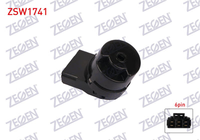 Zegen ZSW1741 Ignition Thermal Switch 6 Pin Chevrolet Aveo 2006-/ Lacetti 2005 — Switches & Relays
