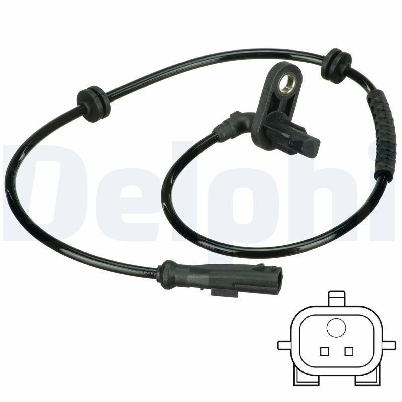 Delphi ABS Sensor Rear Right - SS20600 for 2005-2013 Clio III and Modus — Brake Sensors & ABS