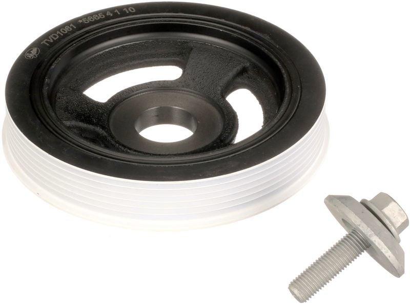 GATES TVD1061A Crank Pulley Assembly + Bolt for 04-Partner, BRL-207 and 8 more models — Fasteners & Clips