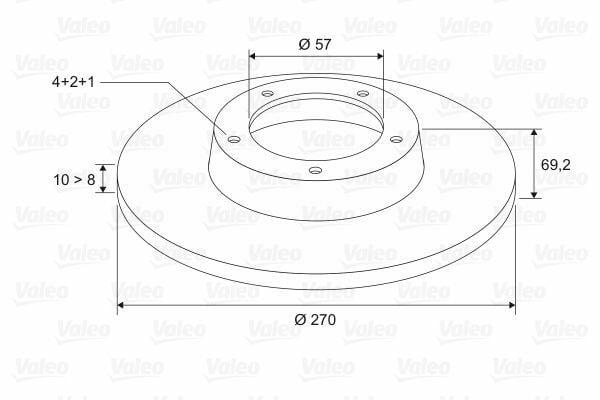 VALEO Brake Disc 186565 for Vectra B Models — Brake Rotors & Drums
