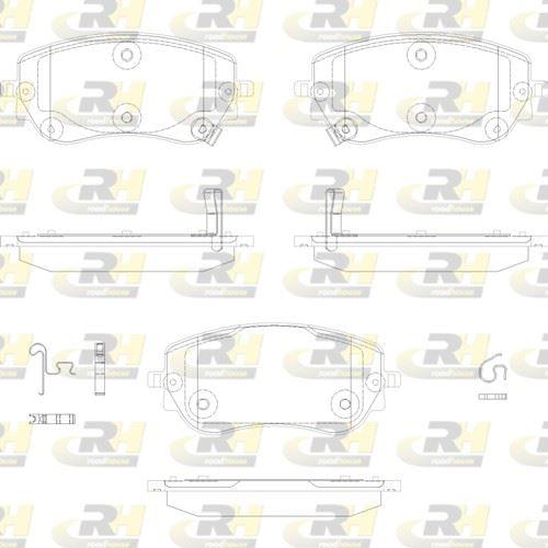 ROADHOUSE 21940.02 Brake Pad Front with Wear Indicator Fiat Egea Cross 500E 1,3-1.4-1.6 Mjet 20 > — Brake Pads