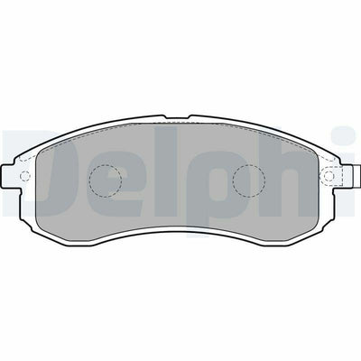 Delphi LP1808 Brake Pads - Front Brake Pads 02-L200 2.5Td