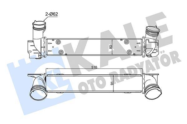 Kale 344795 Turbo Radiator BMW E81-E82-E87-E90-E91-X1 E84 05-15 N47-M47N2 — Radiators & Fans
